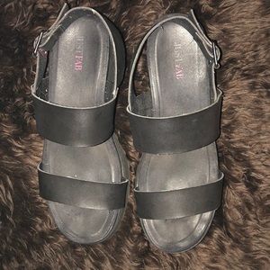 JustFab platform sandals